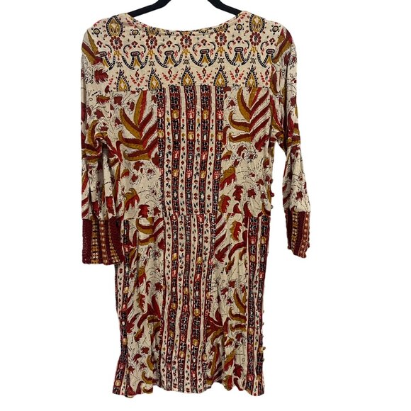 Soft Surroundings Linen Blend Sugar Maple Boho Tunic Top Size S - Picture 7 of 9